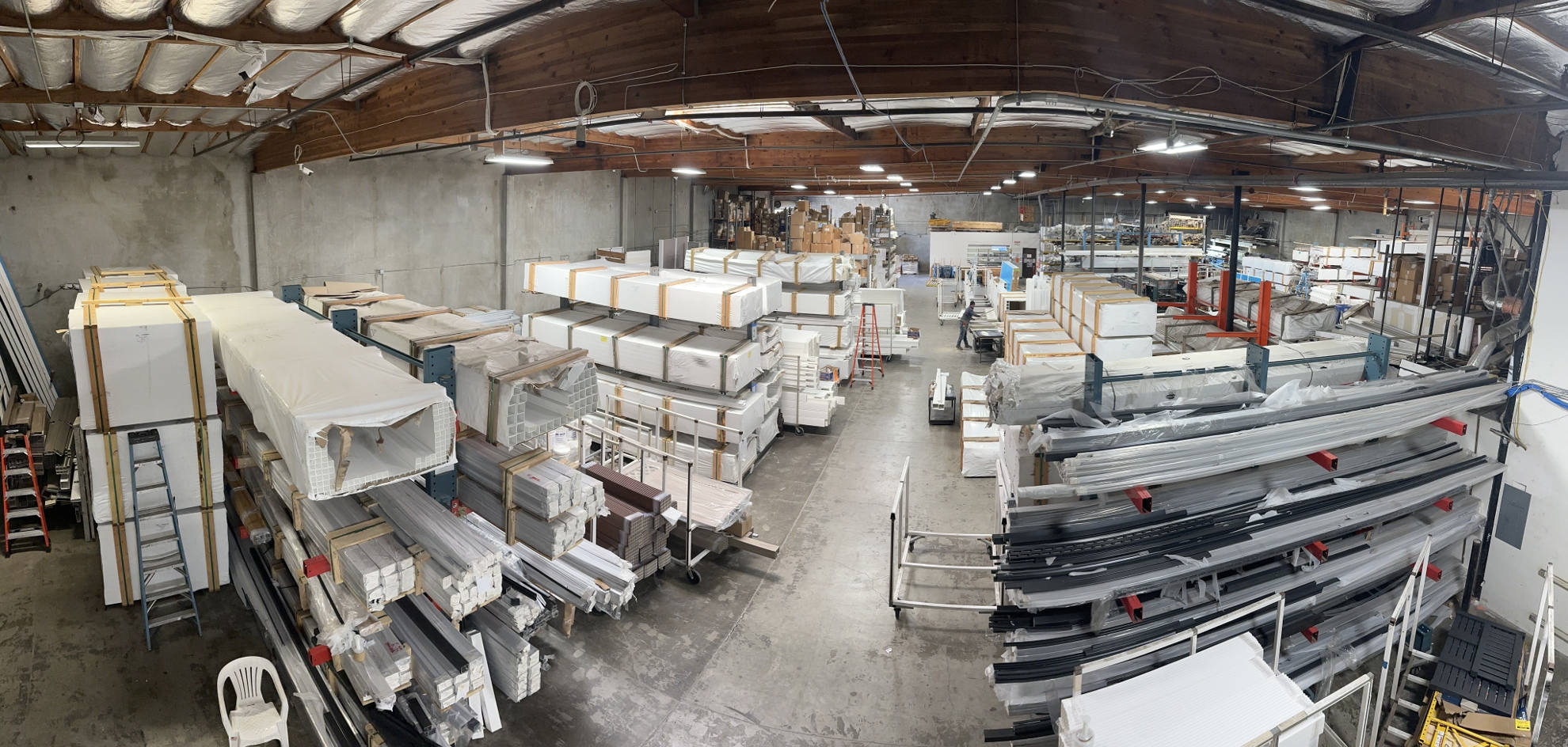 inside vinyl wholesale warehouse